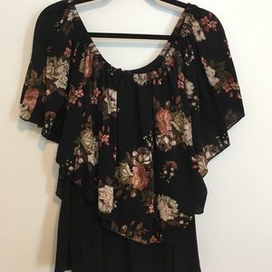 2X Flowy Floral Shirt